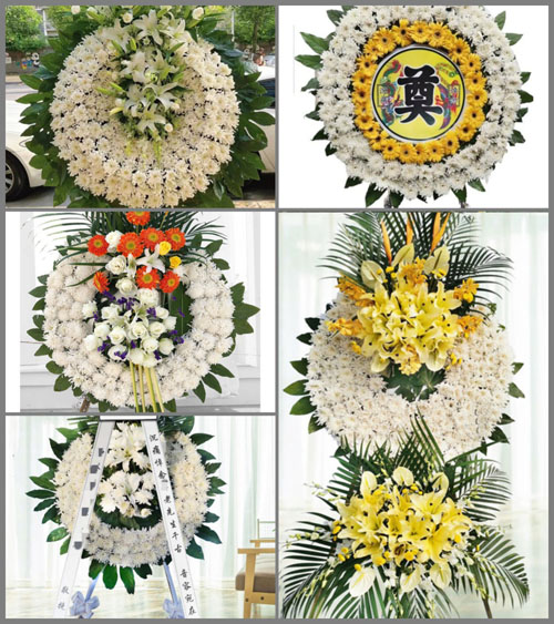 安徽阜阳市阜南县田集镇东岳村花圈速递